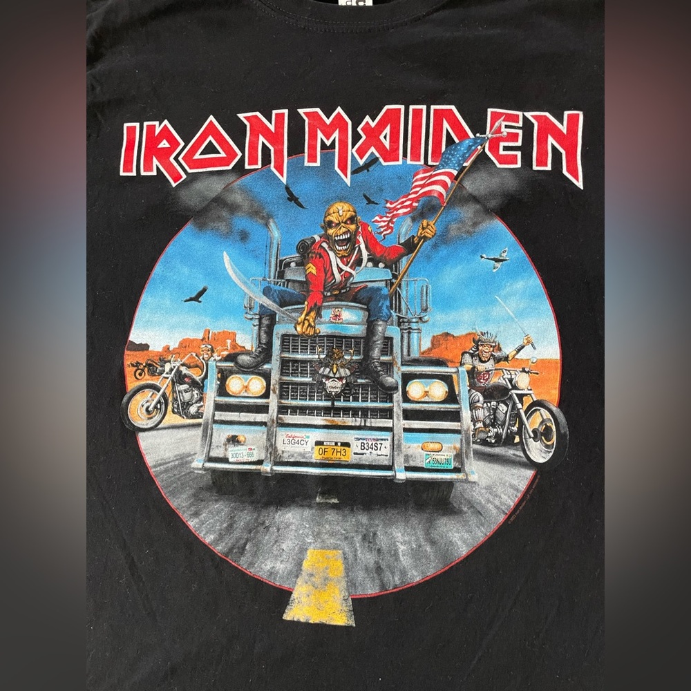 2022 Iron Maiden Concert Tour Merch Band Tee Shirt - Picture 2 of 7